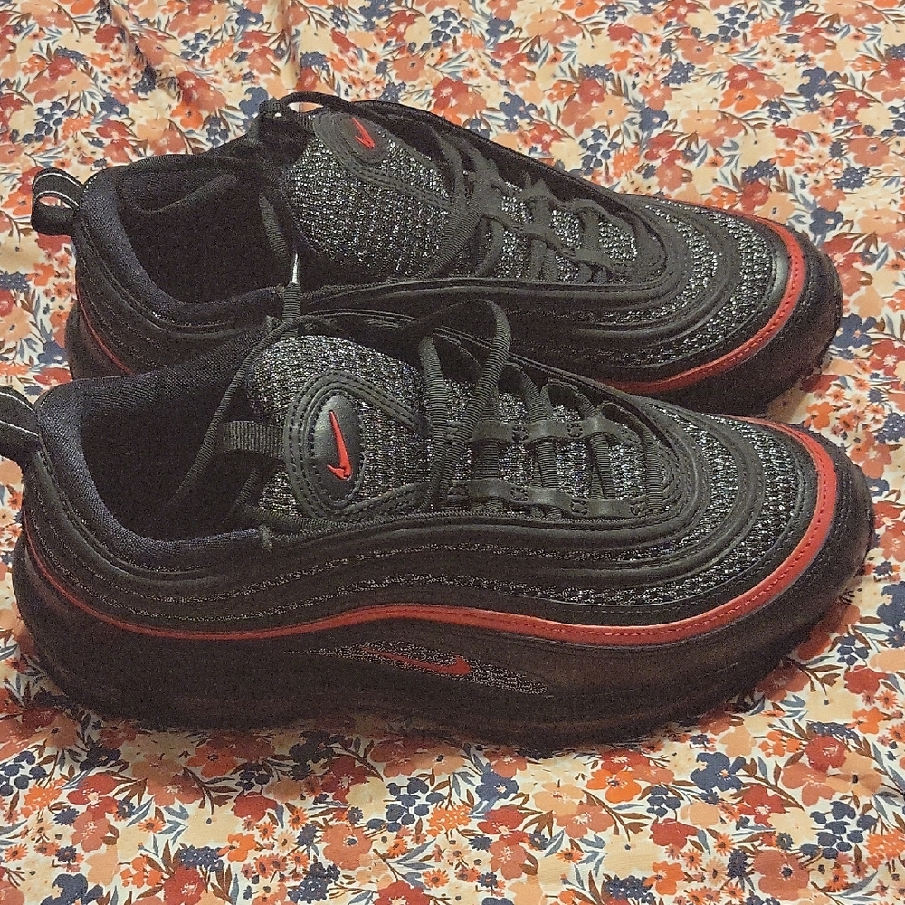Black and Red Nike Air Max 97 Sneakers